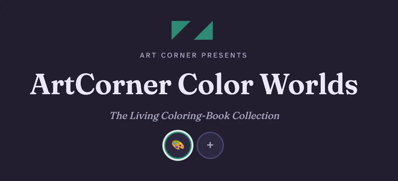 ArtCorner Color Worlds title screen