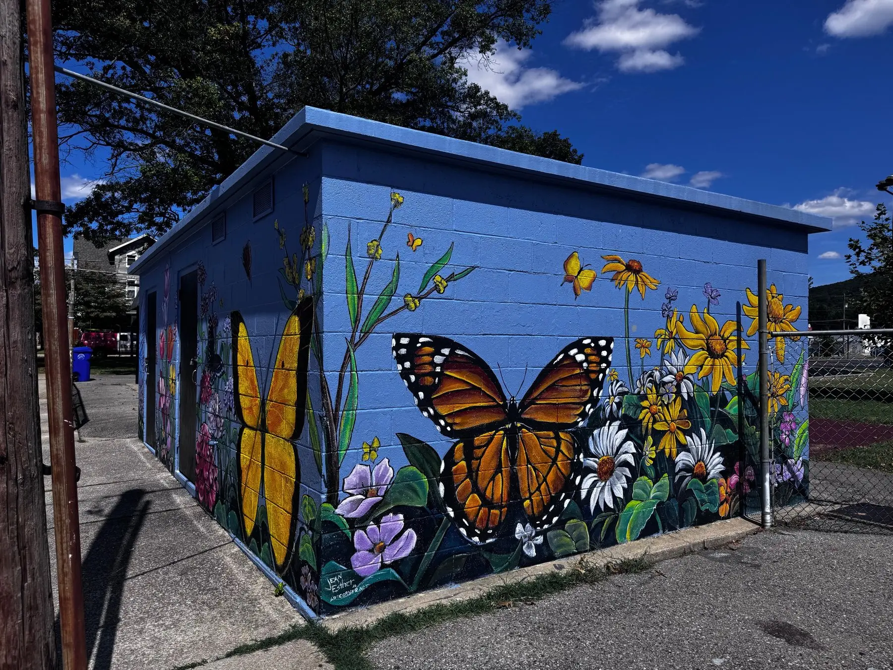 Butterfly mural